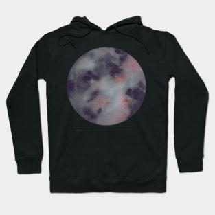 Moon watercolor Hoodie